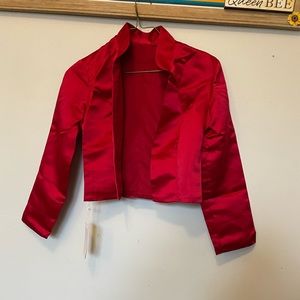 Formal Satin long sleeved jacket.